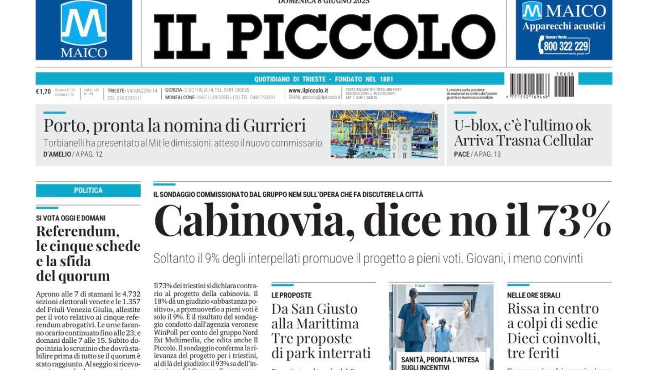 il 73% dei triestini non vuole l’ovovia – lo sapevamo tutti, si blocchi il progetto